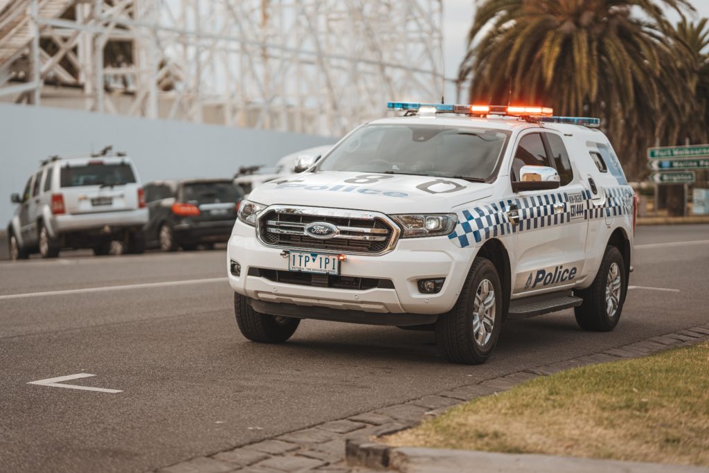 Police vehicle, Victoria Australia